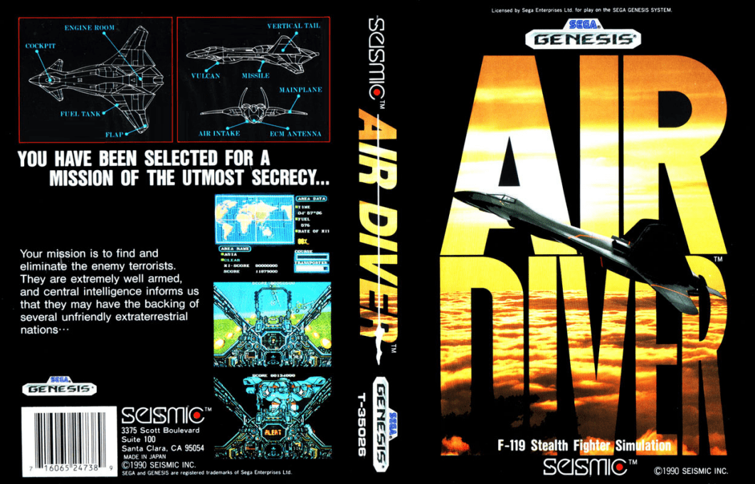 Air Diver — box-texture (US)