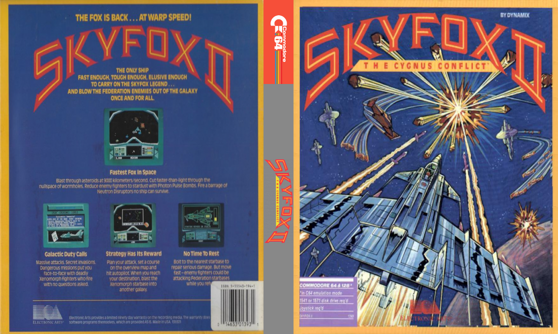 Skyfox 2 - The Cygnus Conflict — box-texture (US)