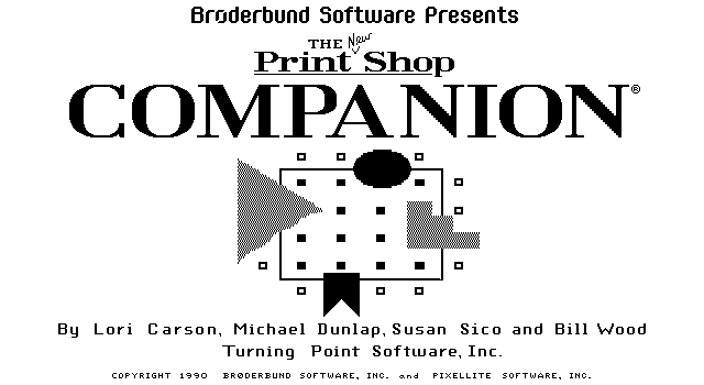 The New Print Shop Companion — sstitle (WOR)