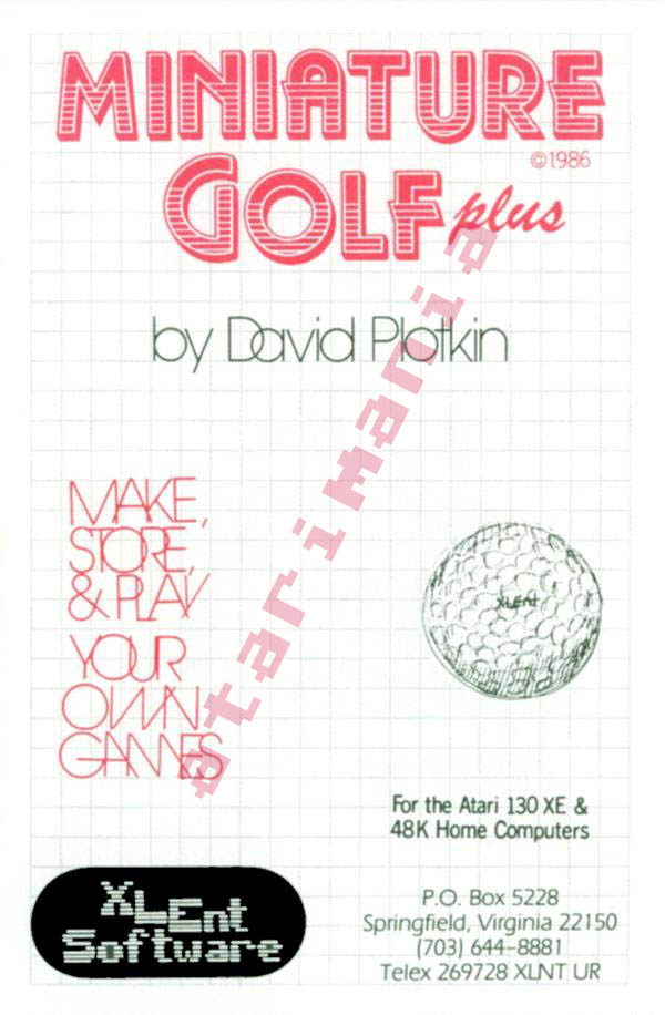 Miniature Golf Plus box art