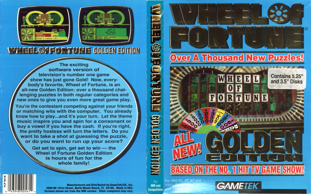 Wheel of Fortune - Golden Edition — box-texture (US)