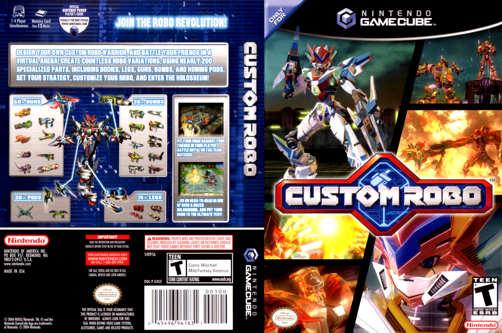 Custom Robo - Battle Revolution — box-texture (US)
