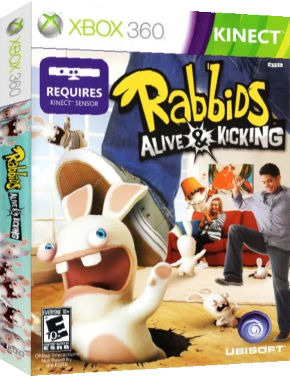 Rabbids - Alive & Kicking — box-3D (US)