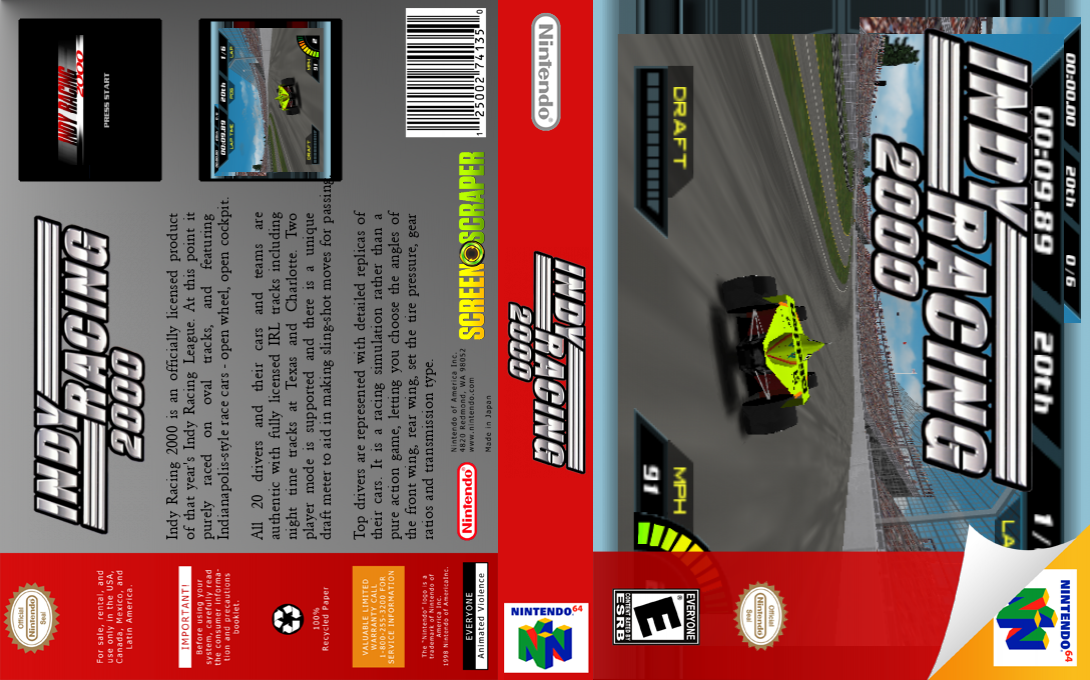 Indy Racing 2000 — box-texture (SS)