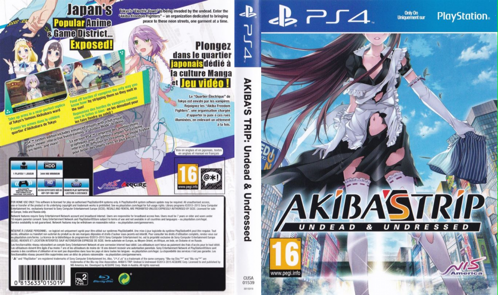 Akiba's Trip - Undead and Undressed — box-texture (EU)