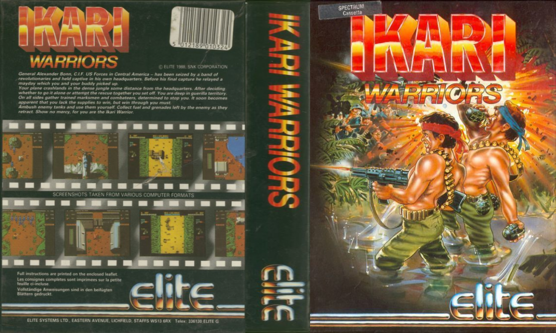 Ikari Warriors — box-texture (EU)