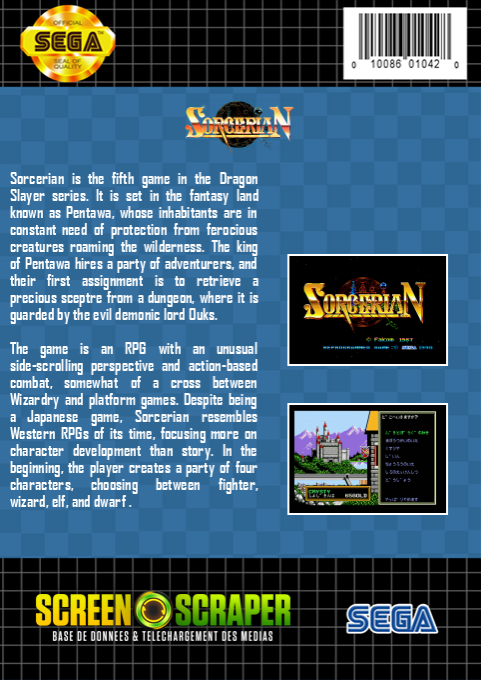 Sorcerian — box-2D-back (SS)
