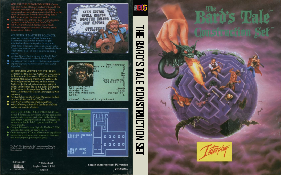 Bard's Tale Construction Set, The — box-texture (EU)