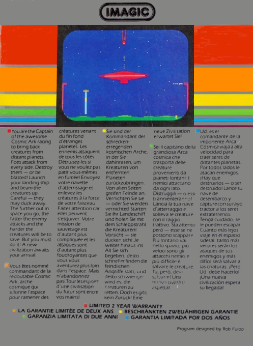 Cosmic Ark — box-2D-back (EU)