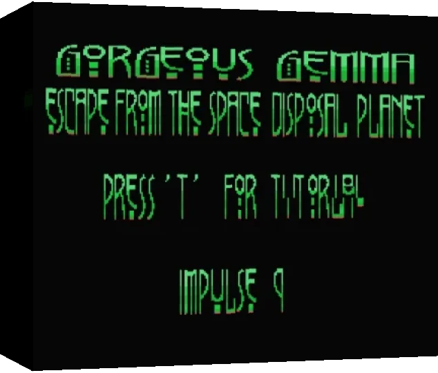 Gorgeous Gemma in Escape from the Space Disposal Planet — box-3D (WOR)