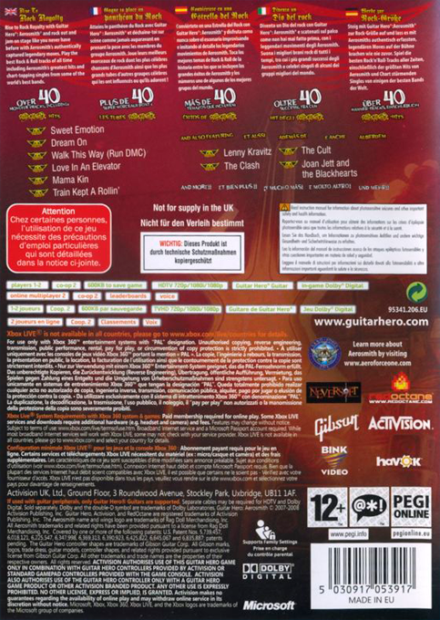 Guitar Hero - Aerosmith — box-2D-back (EU)