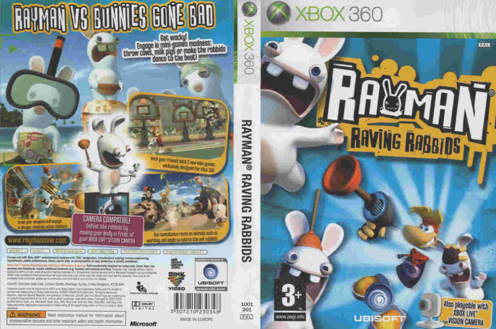 Rayman Raving Rabbids — box-texture (EU)