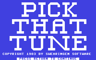 Pick That Tune — sstitle (WOR)