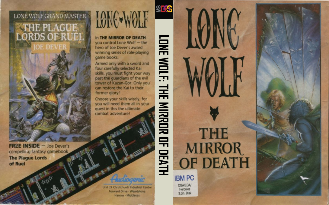 Lone Wolf - The Mirror Of Death — box-texture (EU)