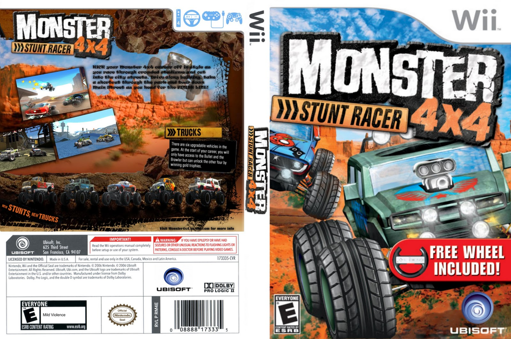 Monster 4x4 - Stunt Racer — box-texture (US)