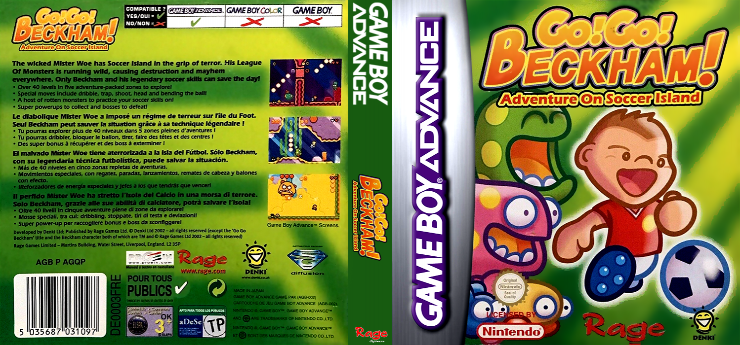 Go! Go! Beckham! - Adventure On Soccer Island — box-texture (EU)