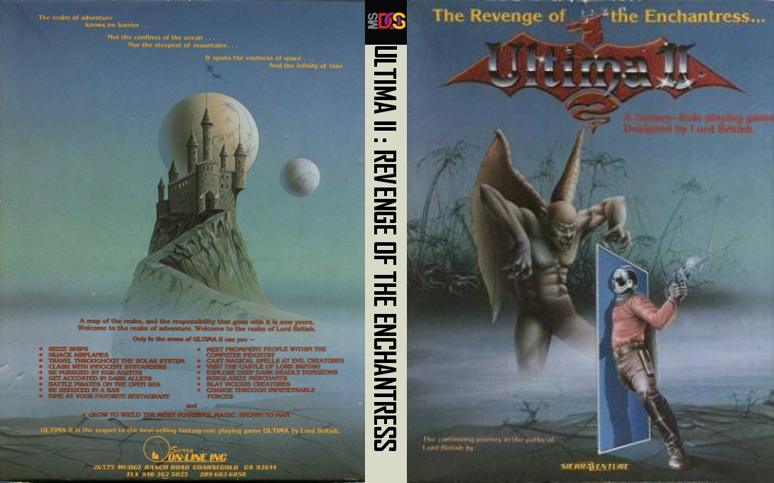 Ultima 2 - Revenge Of The Enchantress — box-texture (US)