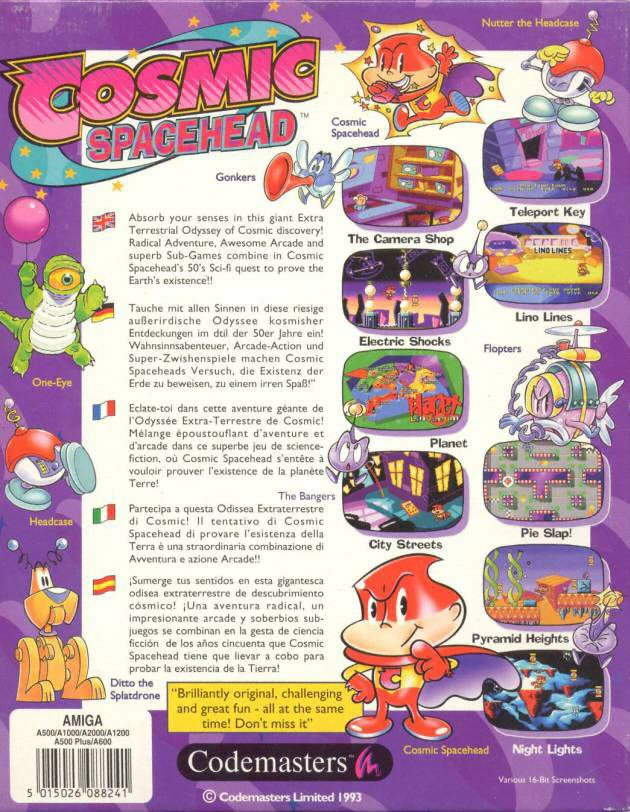 Cosmic Spacehead — box-2D-back (EU)