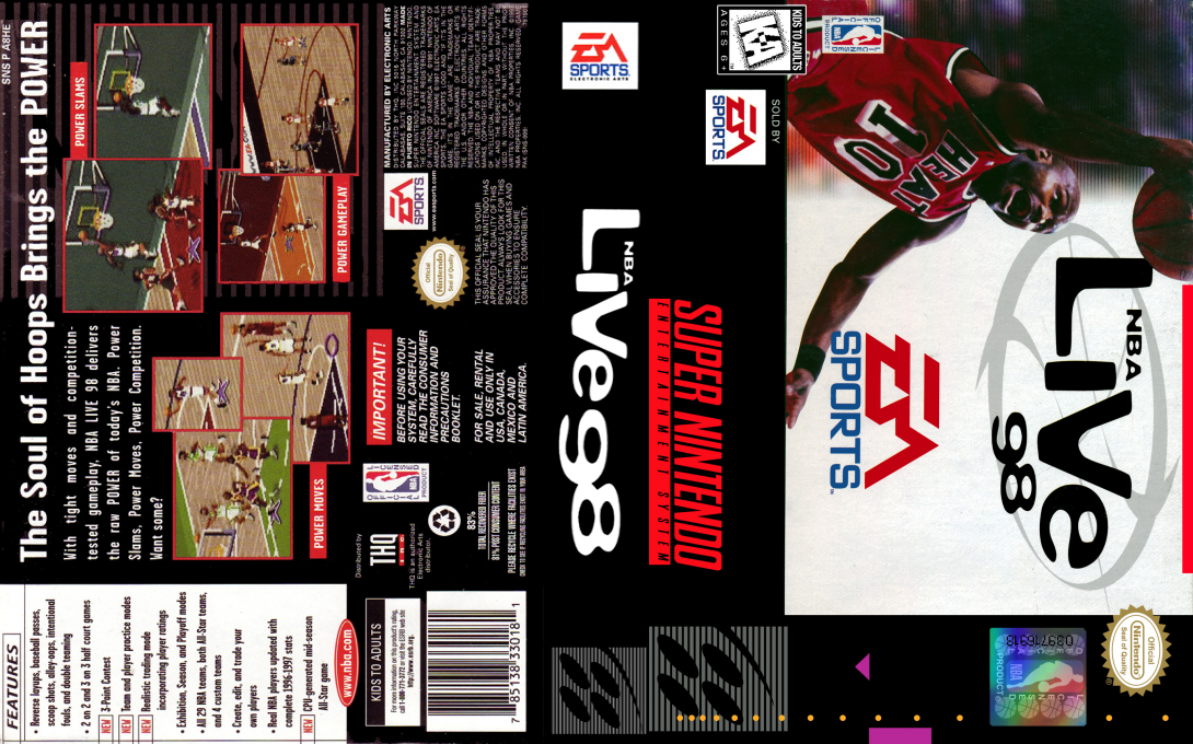 NBA Live 98 — box-texture (US)