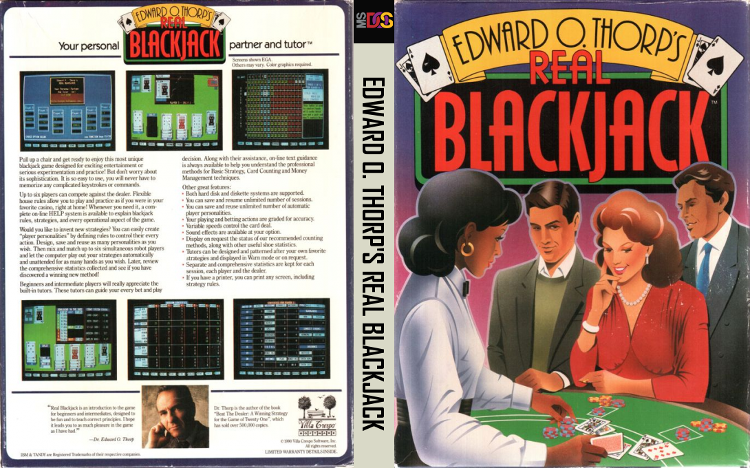 Edward O. Thorp's Real Blackjack — box-texture (US)