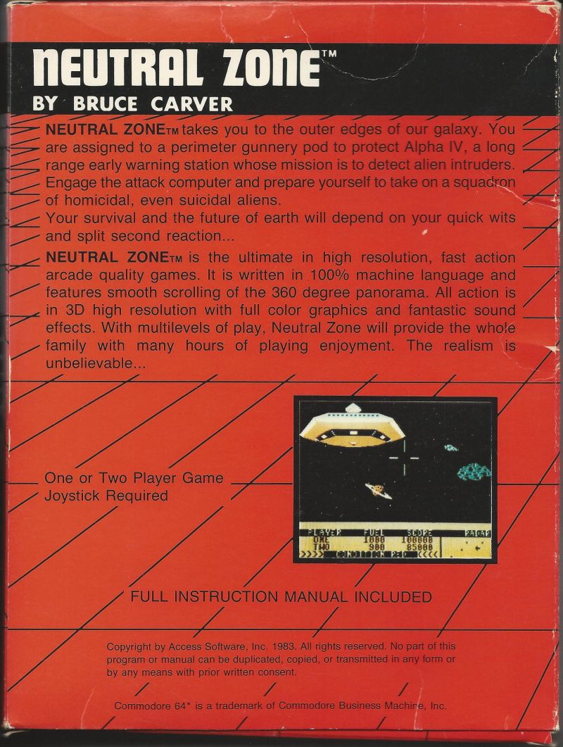 Neutral Zone — box-2D-back (US)