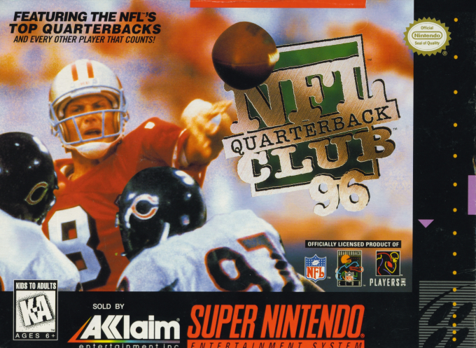 NFL Quarterback Club 96 box art
