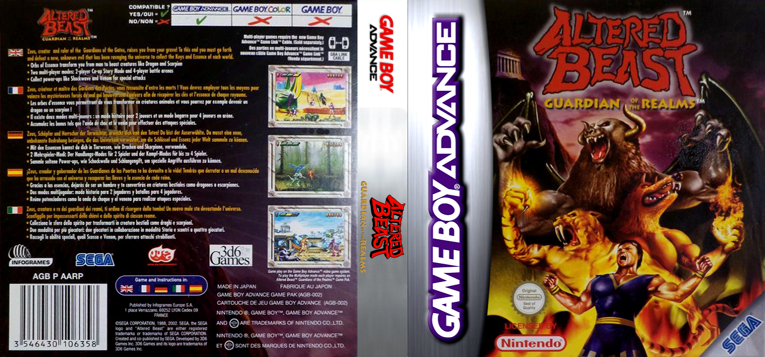 Altered Beast - Guardian of the Realms — box-texture (EU)