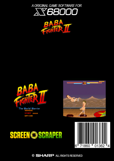 Baba Fighter 2 — box-2D-back (SS)