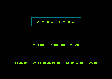 Road Toad — sstitle (EU)