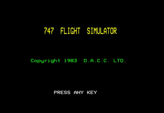 747 Flight Simulator — sstitle (WOR)