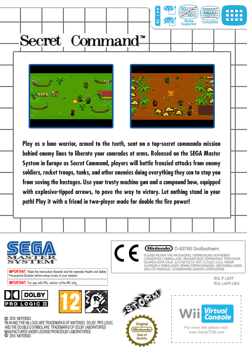 Secret Command — box-2D-back (EU)