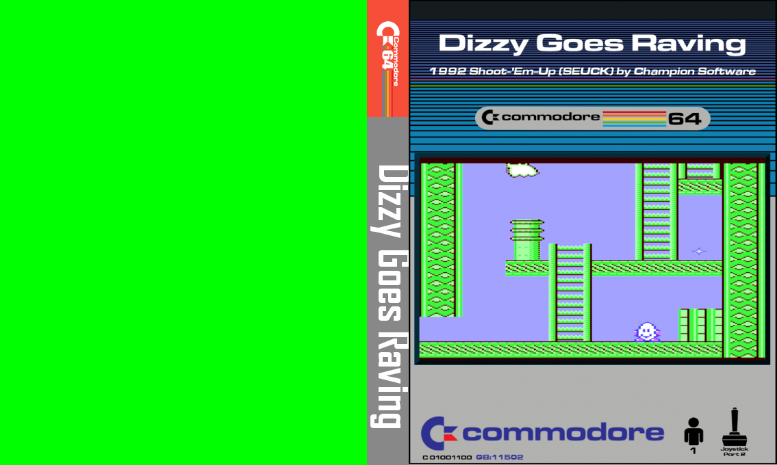 Dizzy Goes Raving — box-texture (CUS)