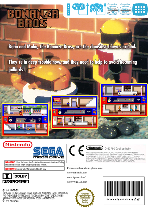 Bonanza Bros. — box-2D-back (EU)