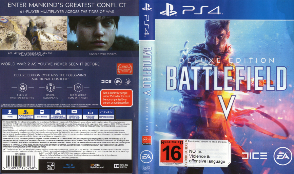 Battlefield 5 - Deluxe Edition — box-texture (AU)