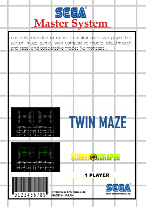 Twin Maze — box-2D-back (SS)