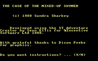 Case of the Mixed-Up Shymer, The — sstitle (WOR)