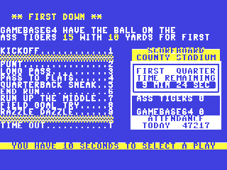 Football : The Commodore Bowl — ss (WOR)