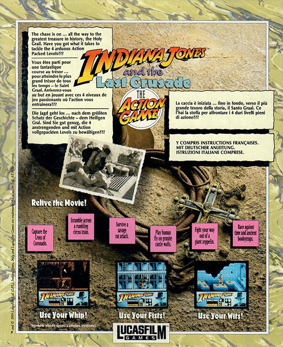 Indiana Jones and the Last Crusade - The Action Game — box-2D-back (EU)
