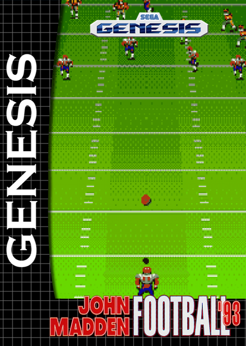 John Madden Football '93 — box-2D (SS)