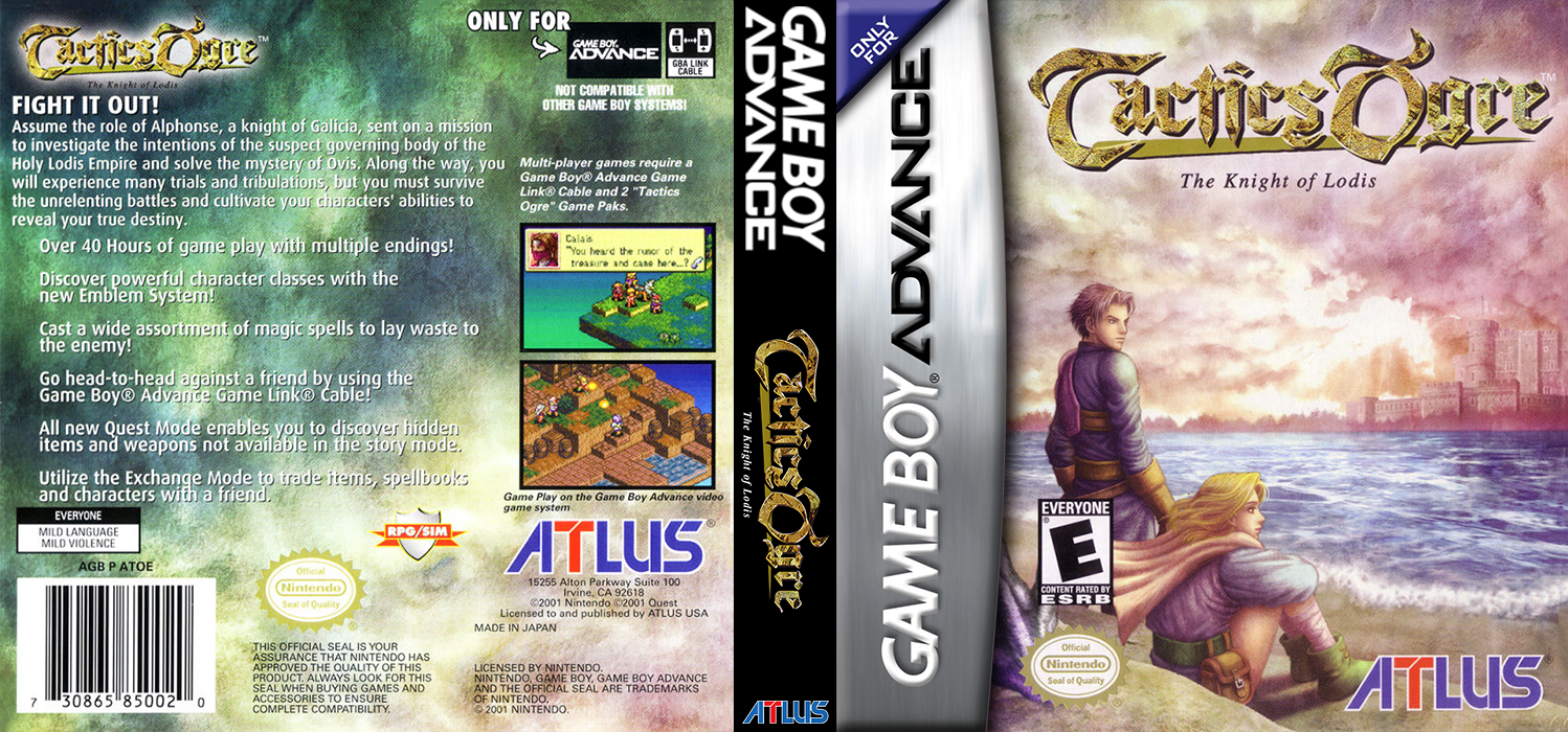 Tactics Ogre - The Knight Of Lodis — box-texture (US)