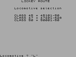 Lickey Route — ss (WOR)