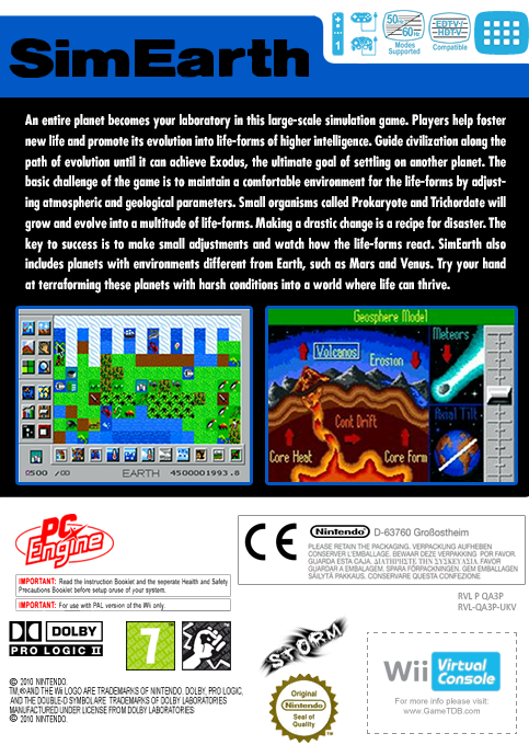 SimEarth — box-2D-back (EU)
