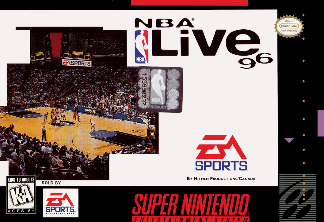 Nba Live 96 box art
