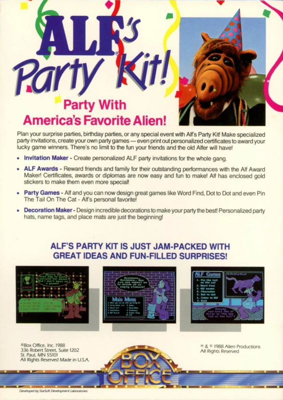 Alf's Party Kit — box-2D-back (US)