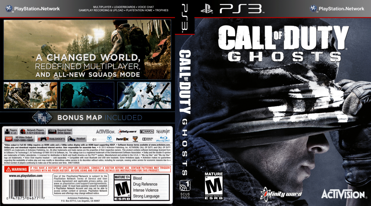 Call of Duty - Ghosts — box-texture (US)