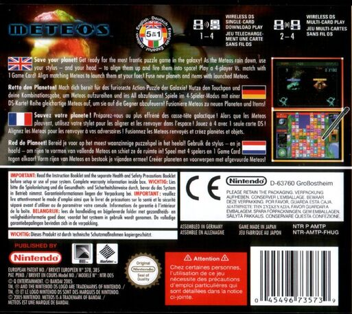 Meteos - Vs. Geolyte — box-2D-back (EU)