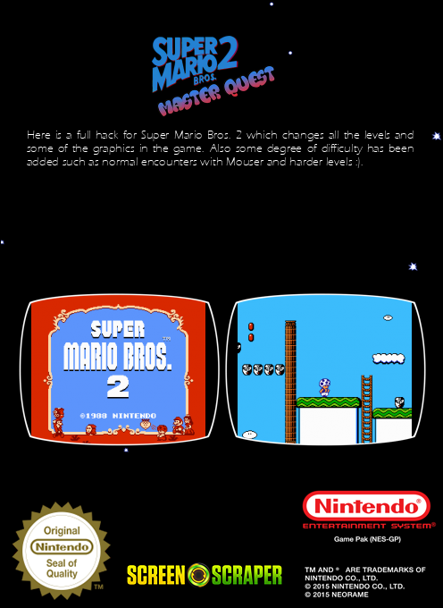 Super Mario Bros 2 - Master Quest — box-2D-back (SS)