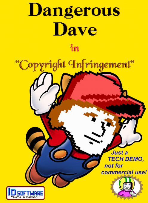 Dangerous Dave in Copyright Infringement box art
