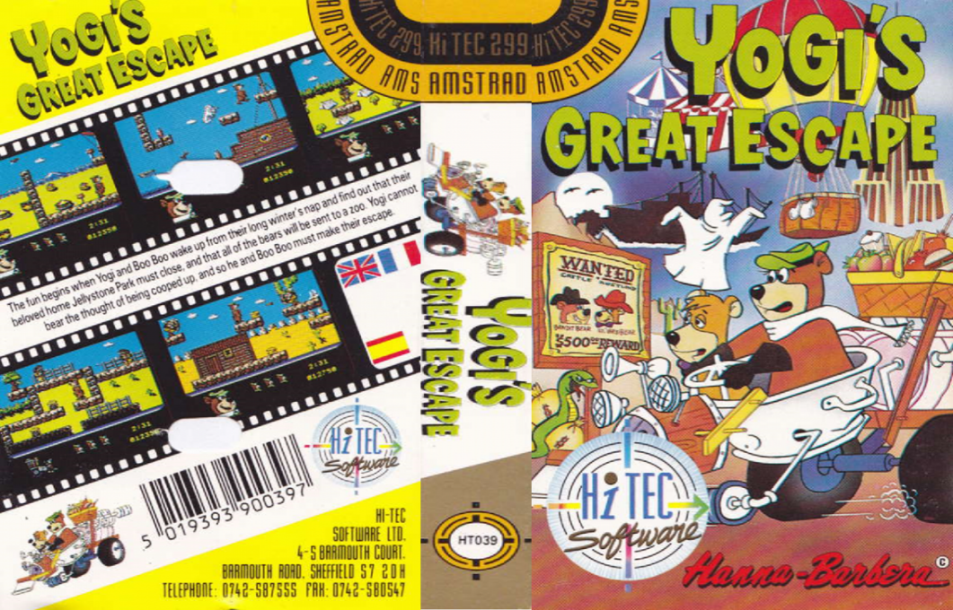 Yogi's Great Escape — box-texture (EU)