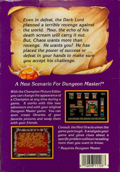 Chaos Strikes Back — box-2D-back (WOR)